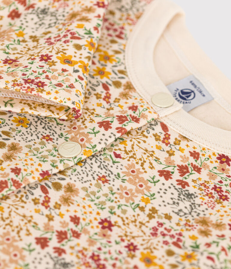 Girls' tube knit cardigan AVALANCHE /CUIVRE /MULTICO