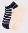 Children's Stripy Cotton Socks - 2-Pack variante 1