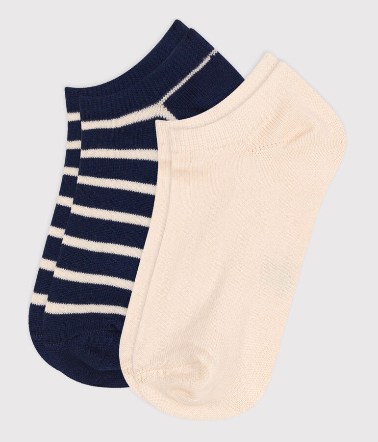 Children's Stripy Cotton Socks - 2-Pack multicolor