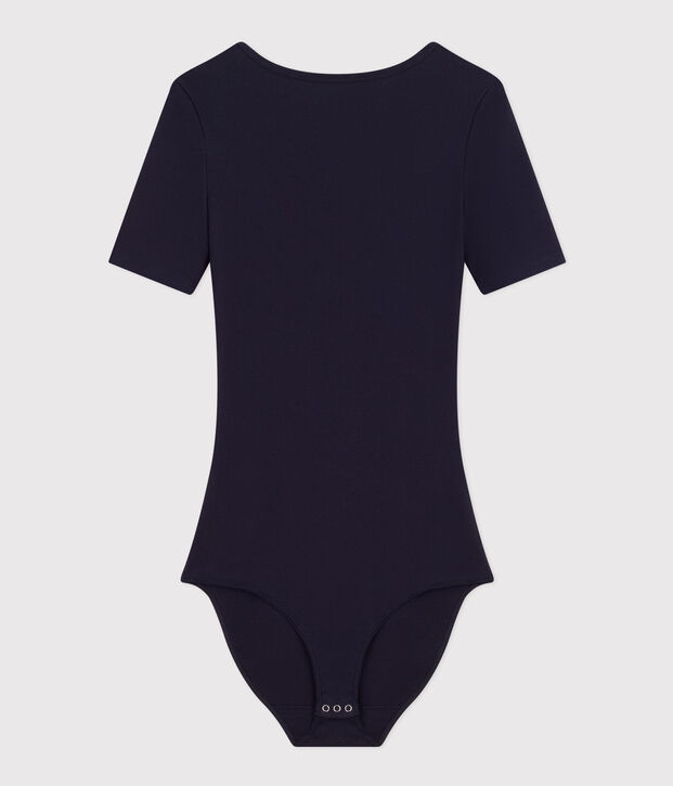 Women's Cotton and Elastane Bodysuit blue