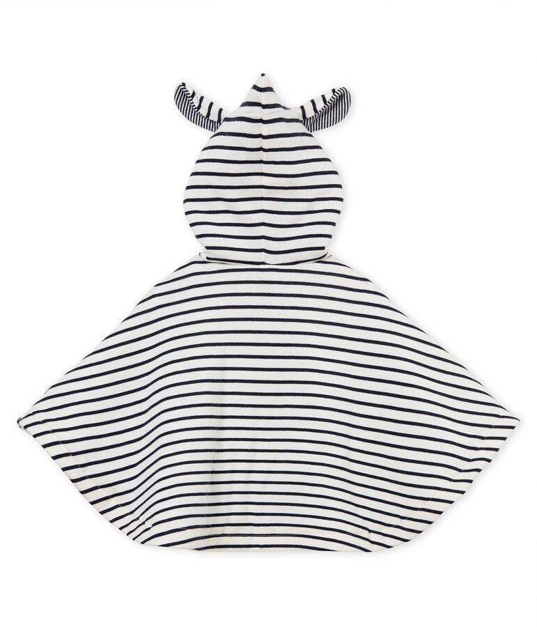Unisex baby iconic cape white/blue