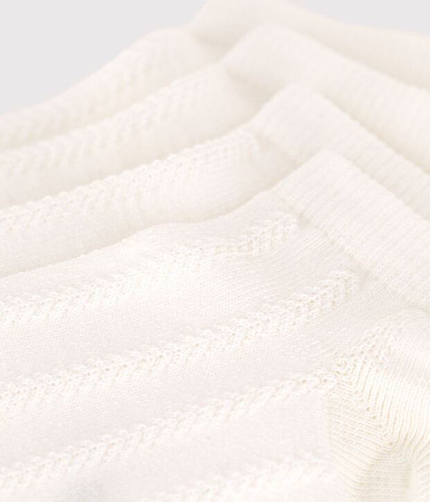 2 pairs of children's plain cotton socks multicolor