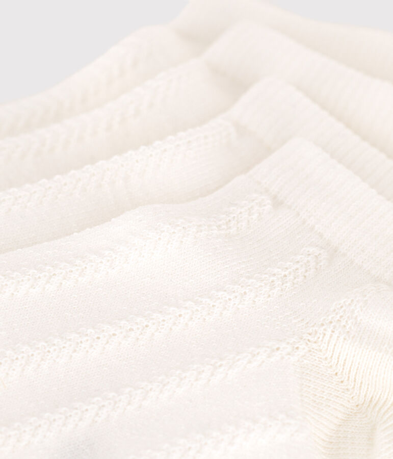 2 pairs of children's plain cotton socks variante 1