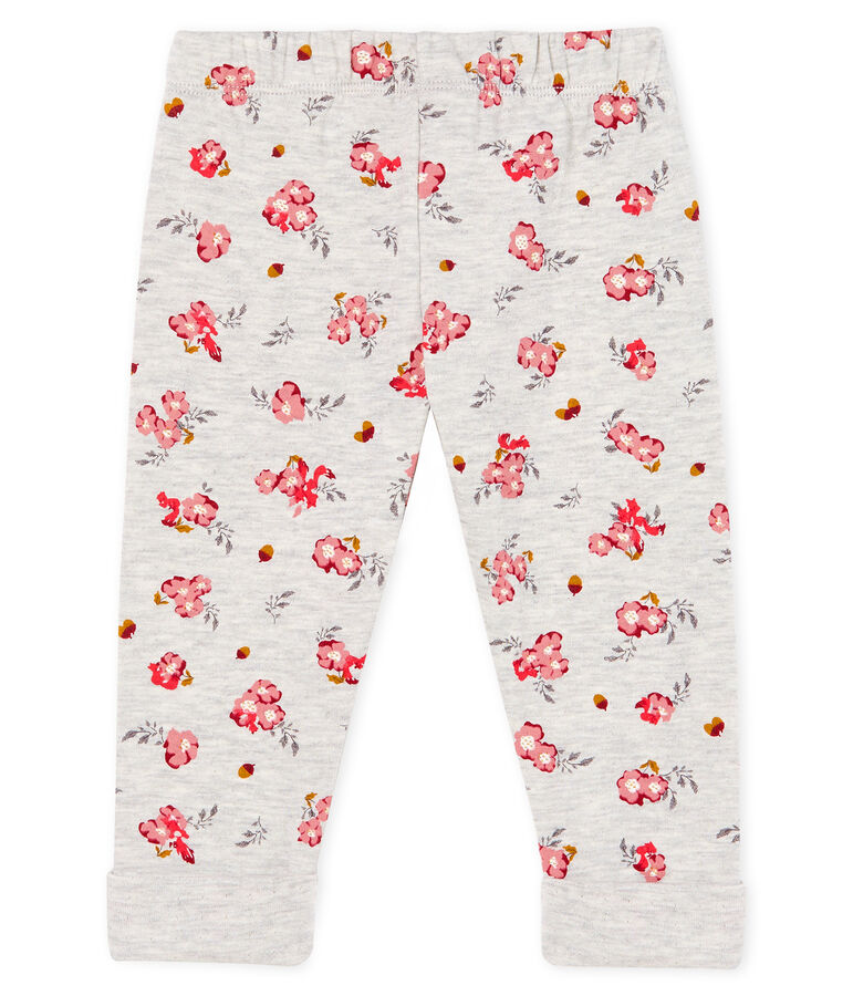 Baby Girls' Printed Tube Knit Trousers grey/multicolor