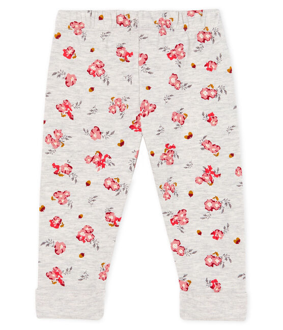 Baby Girls' Printed Tube Knit Trousers BELUGA grey/MULTICO CN white