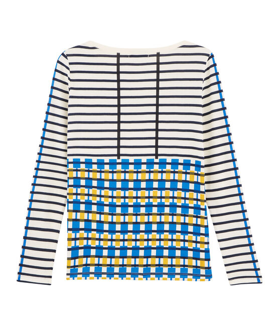 Women's Sailor T-Shirt COQUILLE beige/SMOKING blue