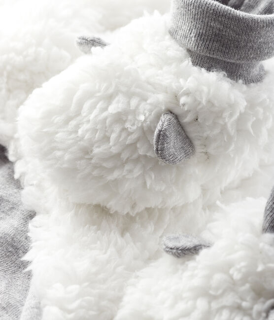 Newborn Baby Sherpa Bonnet and Bootees Set variante 1