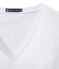 V-NECK women's fine jersey tee ECUME white