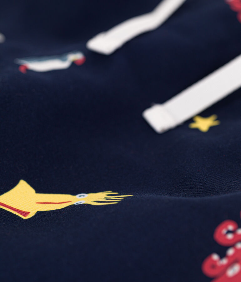 Boys' Printed Recycled Swimming Shorts blue/multicolor