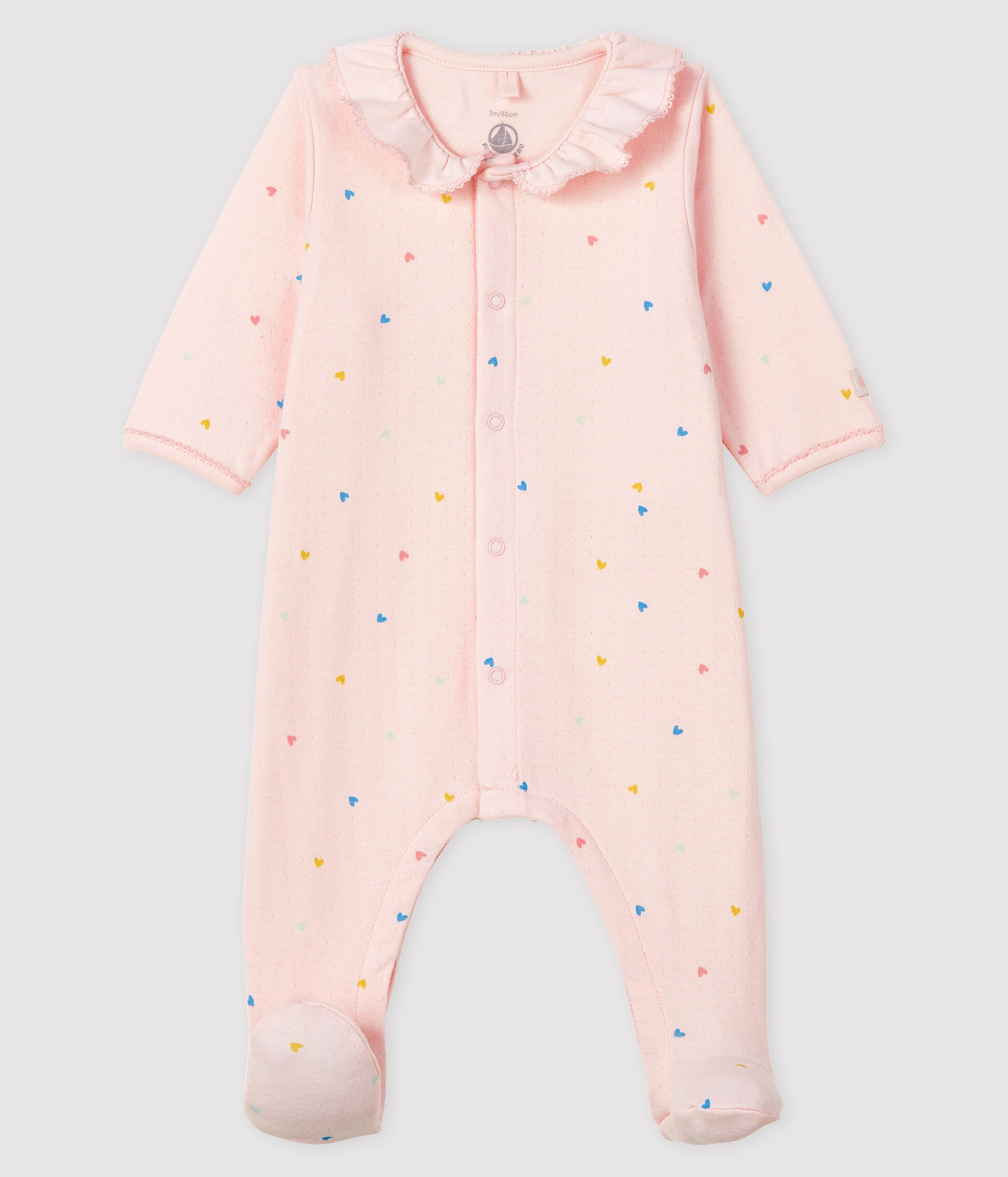 baby pink sleepsuit