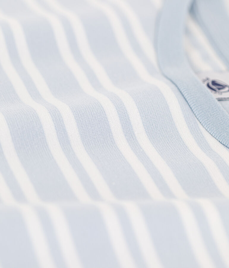 Women's Boxy Cotton T-Shirt blue/white