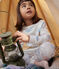 Children's Cotton Cloud and Rainbow Print Pyjamas MARSHMALLOW white/MULTICO white