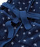 Children's Fleece Dressing Gown MEDIEVAL blue/MARSHMALLOW white