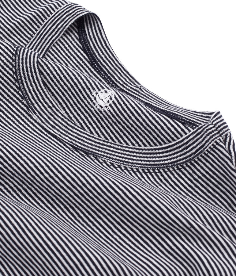 Men's Iconic Short-Sleeved Crew Neck T-Shirt blue/white