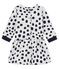 Baby Girls' Long-Sleeved Dress by Jean Jullien MARSHMALLOW white/DOTTIES CN