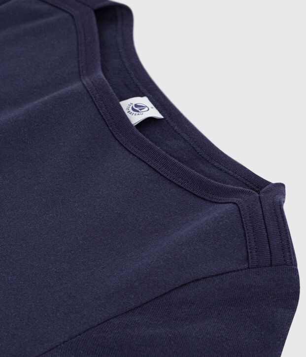 Women's long cotton dress blue