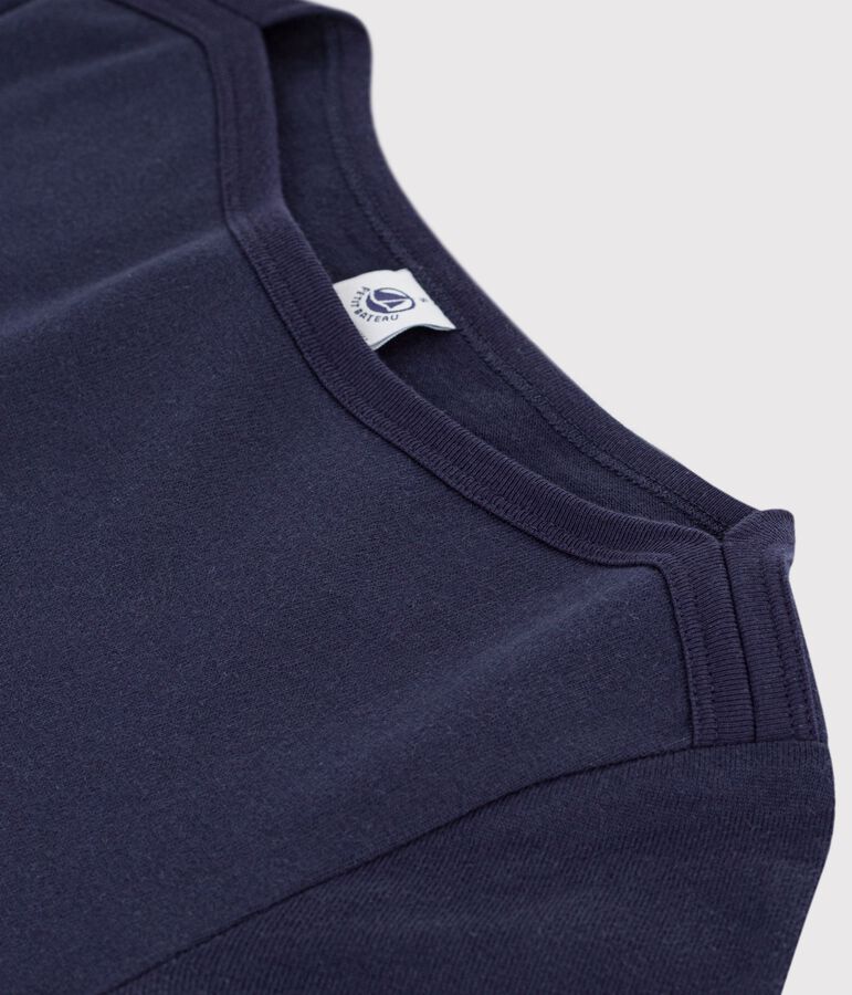 Women's long cotton dress blue