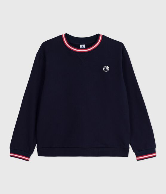 Women's plain cotton sweatshirt SMOKING blue