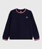 Women's plain cotton sweatshirt SMOKING blue