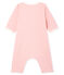 Baby Girls' Footless Ribbed Bodyjama CHARME pink/MARSHMALLOW white