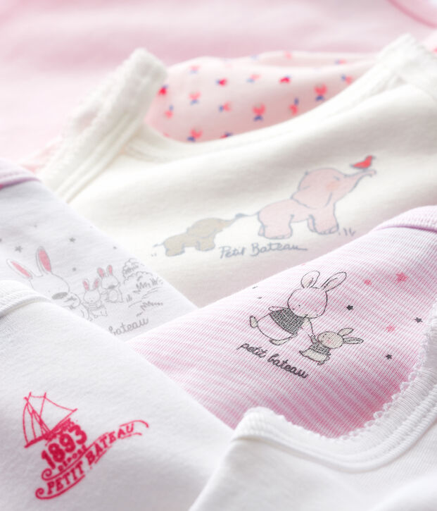 Baby girls' surprise collection of strappy bodysuits - 7-pack multicolor