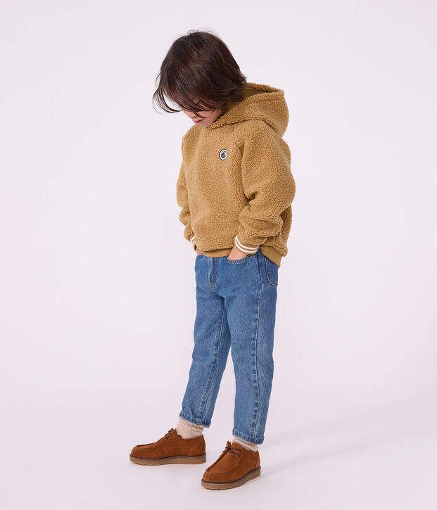 Children's sherpa sweatshirt LATTE