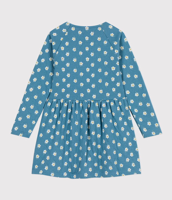 Girls' long-sleeved floral tube knit dress POLOCHON /MULTICO