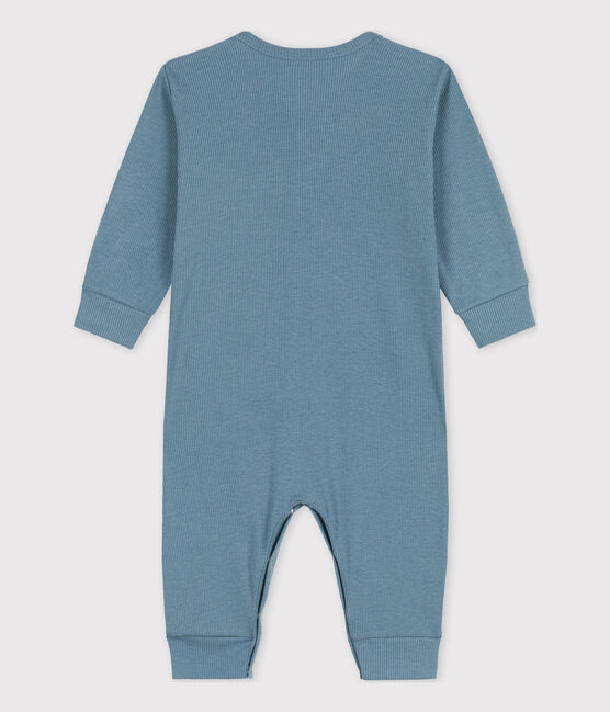 Babies' Footless Cotton and Lyocell Sleepsuit ROVER blue