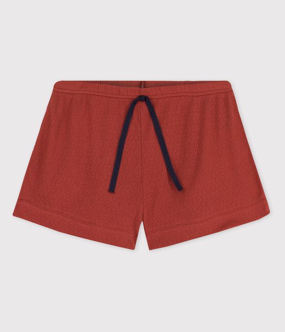 Women's Openwork Cotton Shorts OMBRIE brown