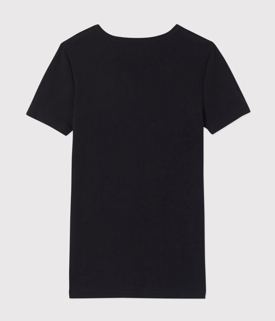 Men's short-sleeved V-neck T-shirt NOIR black