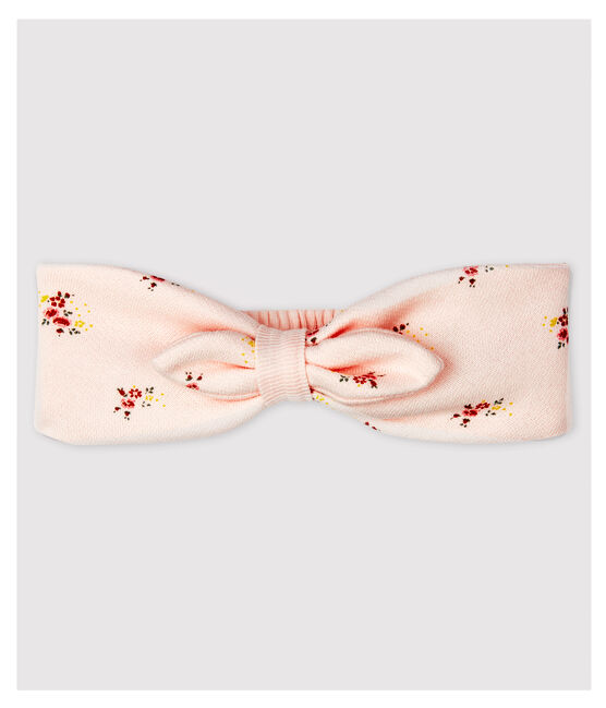 Baby Girls' Floral Fleece Headband FLEUR pink/MULTICO white