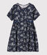 Girls' short-sleeved tube knit dress