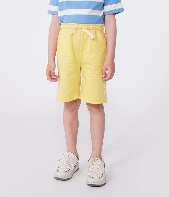 Children's cotton Bermuda shorts ORGE yellow