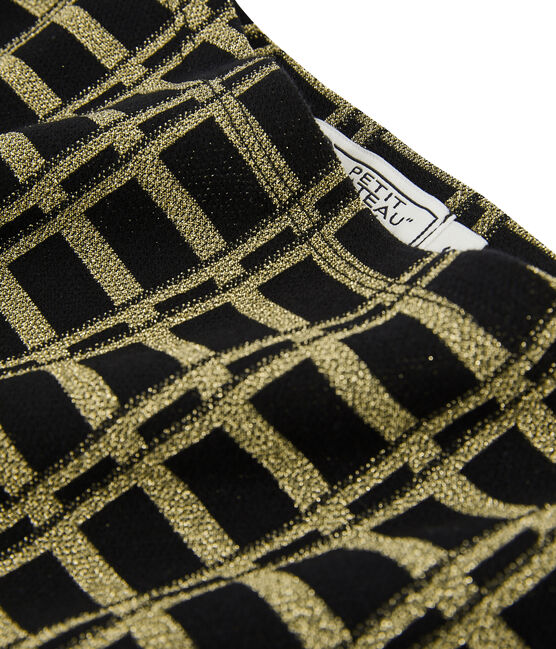 Women's Checked Sailor Top NOIR black/OR yellow