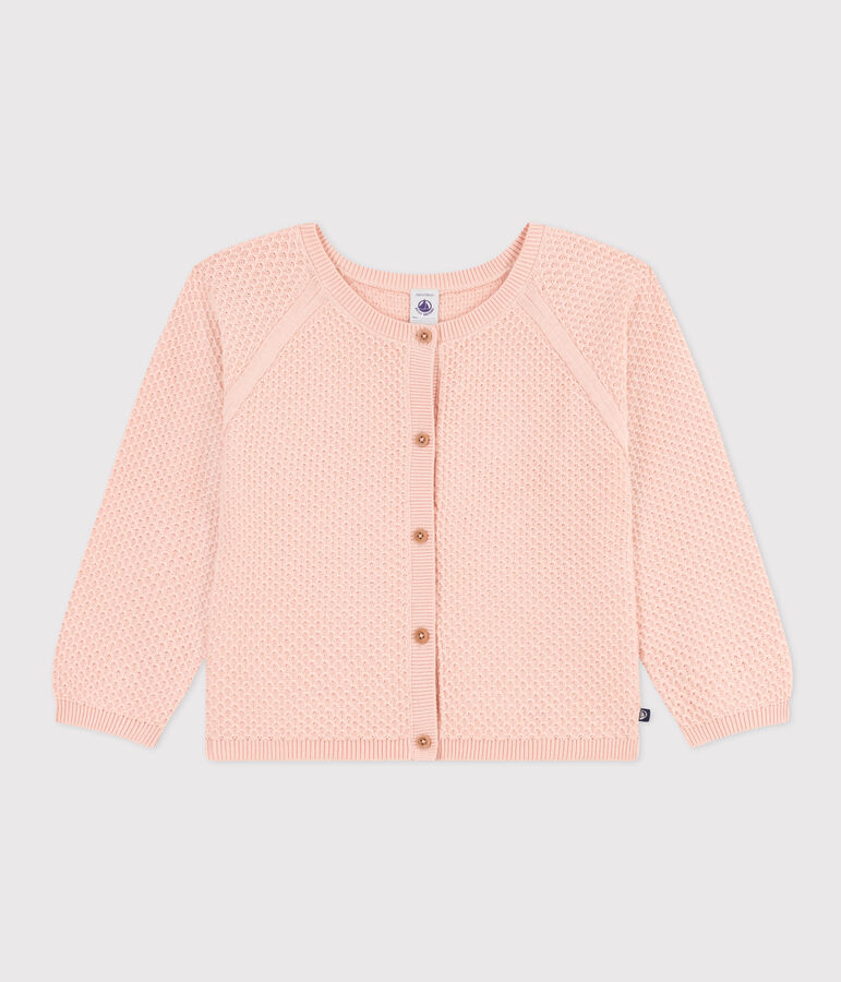 Girls' Cotton Cardigan SALINE pink