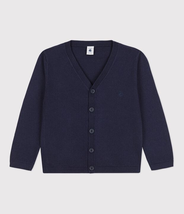 Boys' Wool/Cotton Cardigan SMOKING