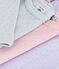 Pack of babies' long-sleeved openwork cotton bodies variante 1