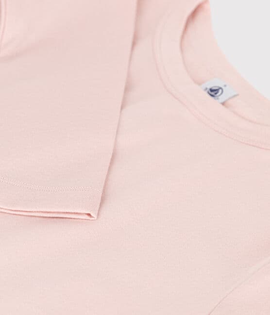 Women's Warm Iconic Round Neck Cotton T-Shirt SALINE pink
