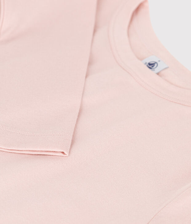 Women's Warm Iconic Round Neck Cotton T-Shirt pink