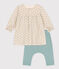 Babies' Tube Knit Dress with Leggings AVALANCHE white/MULTICO