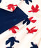 Babies' long-sleeved bird print cotton dress and leggings AVALANCHE white/MULTICO
