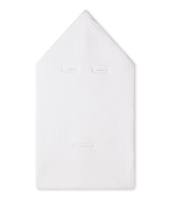 Baby sleeping bag in a padded tube cotton ECUME CN white
