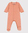 Babies' Patterned Velour Pyjamas SIENNA /MARSHMALLOW