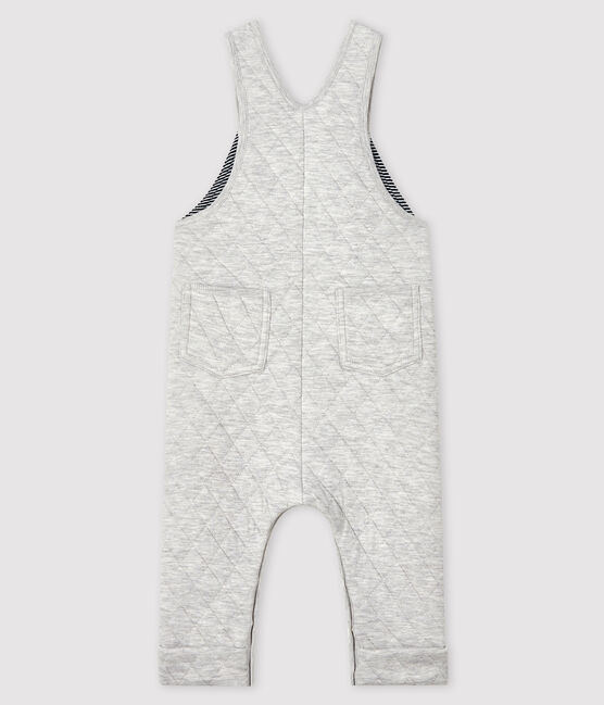 Baby boy's long dungarees BELUGA CHINE grey