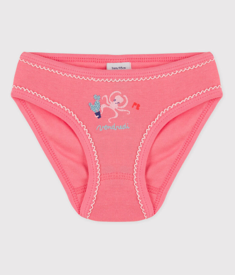 Girls' Cotton Briefs pink