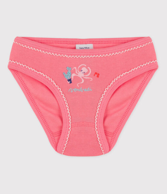 Girls' Cotton Briefs GRETEL pink