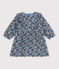 Babies' Long-Sleeved Patterned Cotton Gauze Dress ROVER /MULTICO