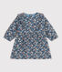 Babies' Long-Sleeved Patterned Cotton Gauze Dress