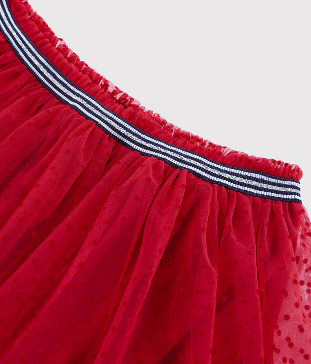 Girls' Tulle Skirt red