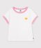 Children's short-sleeved plain T-shirt white